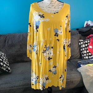 Old Navy 3/4 Sleeve Swing Dress, XL